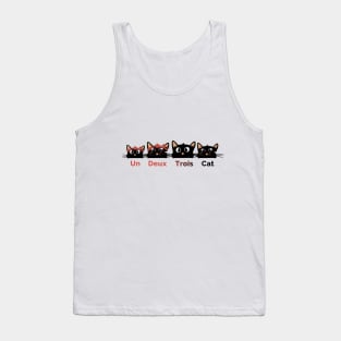 Un Deux Trois Cat Tank Top